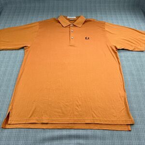 Martin Golf Polo Shirt Men XL Orange Pima Cotton Comfort Casual Preppy Clubhouse